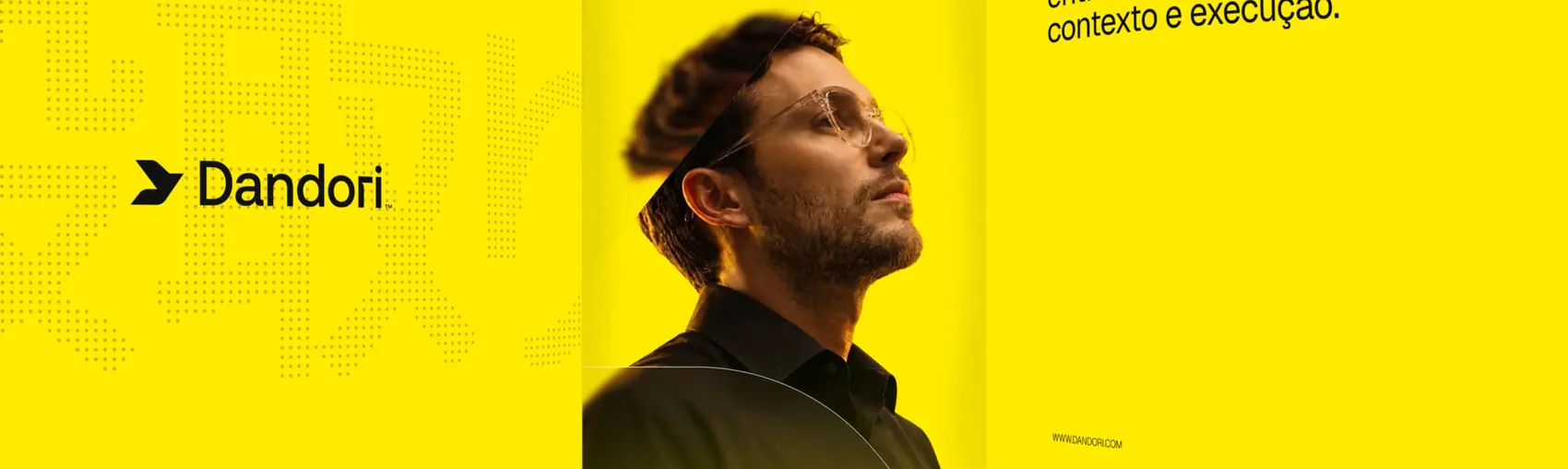 Painel curvo amarelo do Dandori